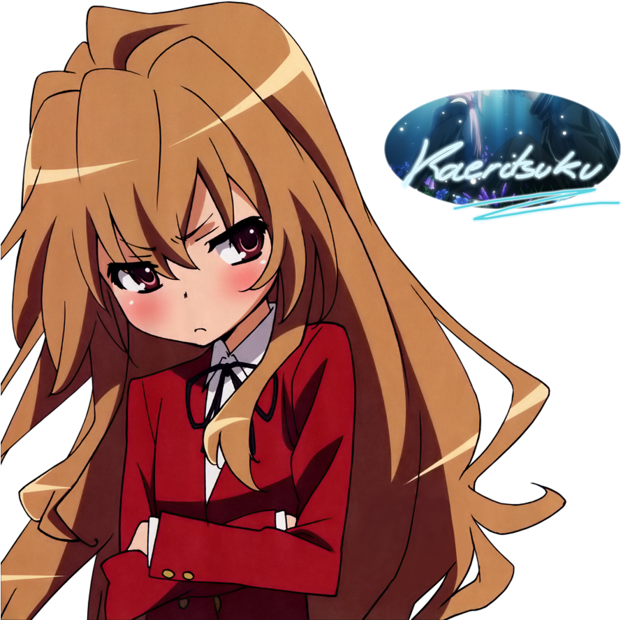 Taiga Aisaka - Fille Manga Qui Rougie (900x887), Png Download