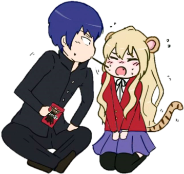 Seinen Couples Day - Taiga X Ryuuji Png (400x535), Png Download