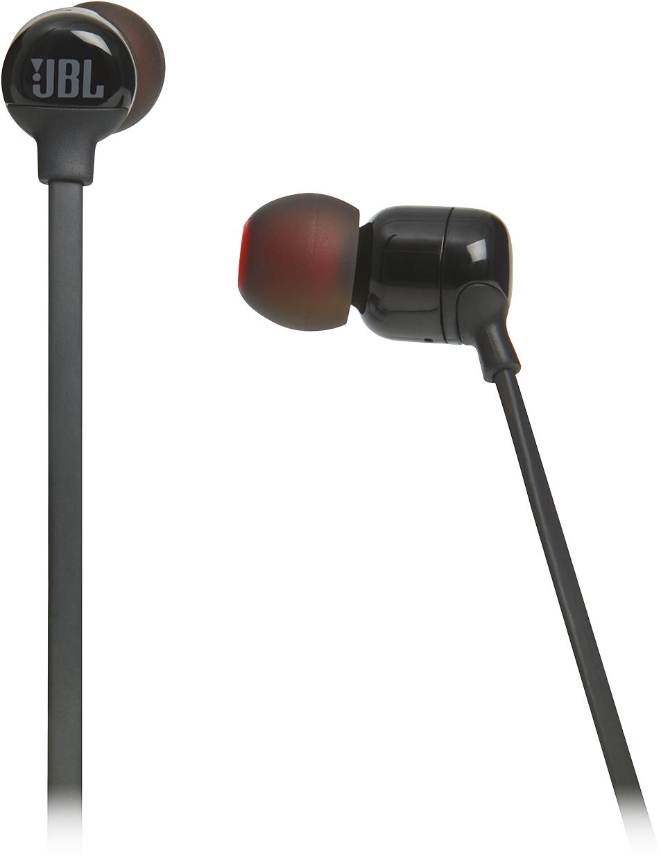 Jbl T110bt - Jbl T110 In-ear Earphones With Mic (black) (1605x1605), Png Download