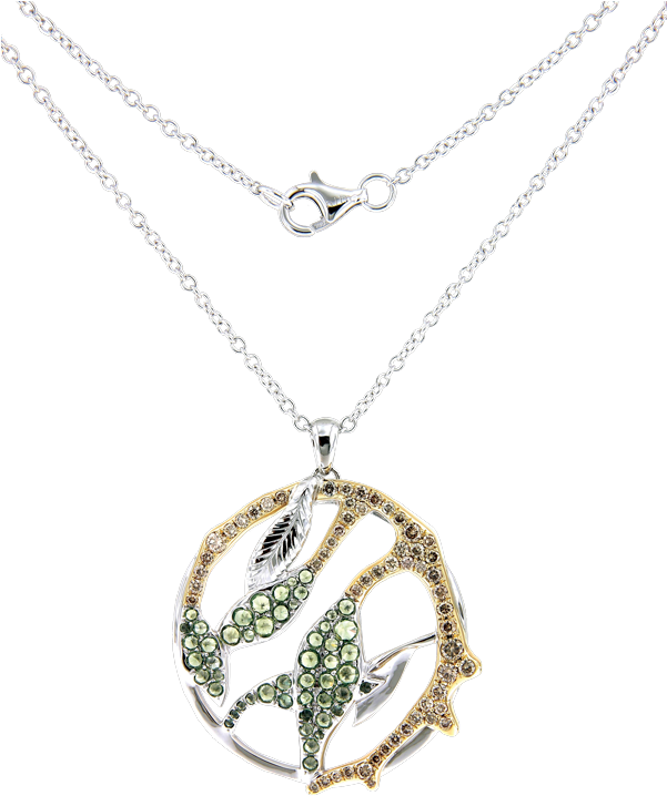 Gaia Fine Banyan Large Pendant Necklace (600x900), Png Download