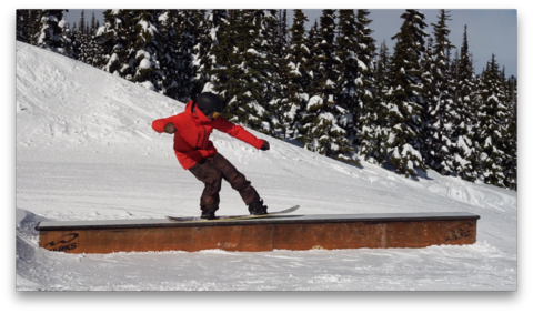 If You Lean Too Far Back, You'll End Up On Your Back - Snowboarding (480x283), Png Download