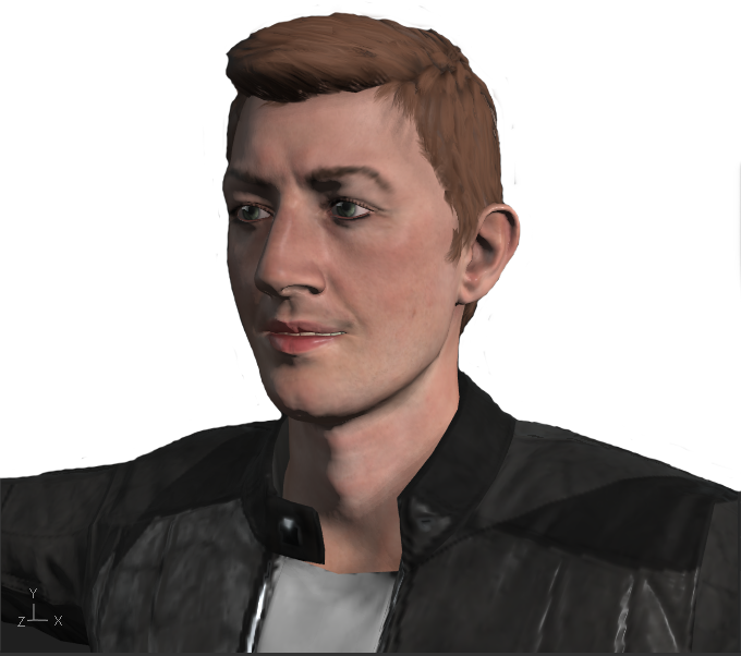 Until Dawn Kin Model Face Transparent - Man (680x602), Png Download