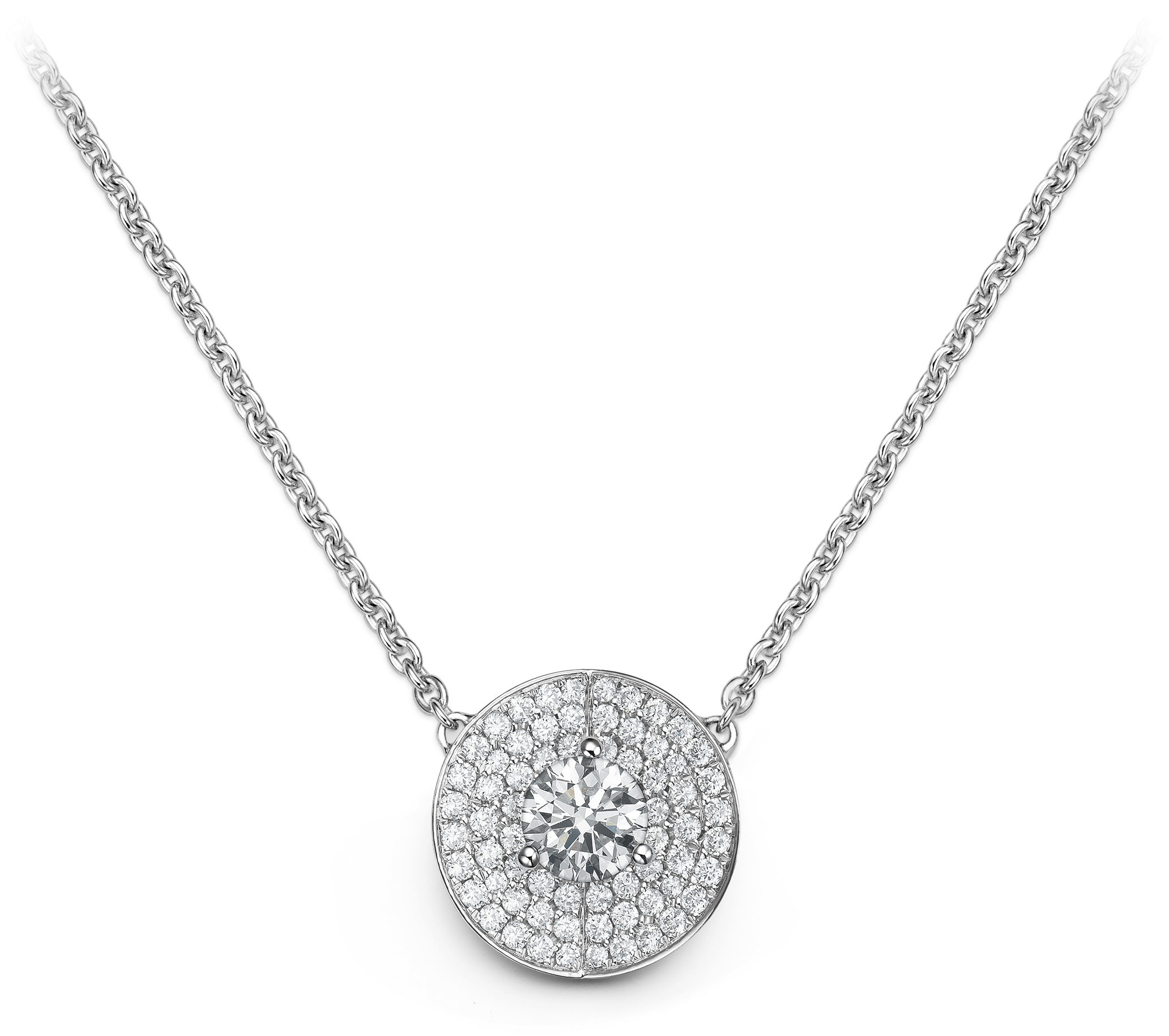 Roberto Coin Puffed Heart Necklace (2100x2054), Png Download