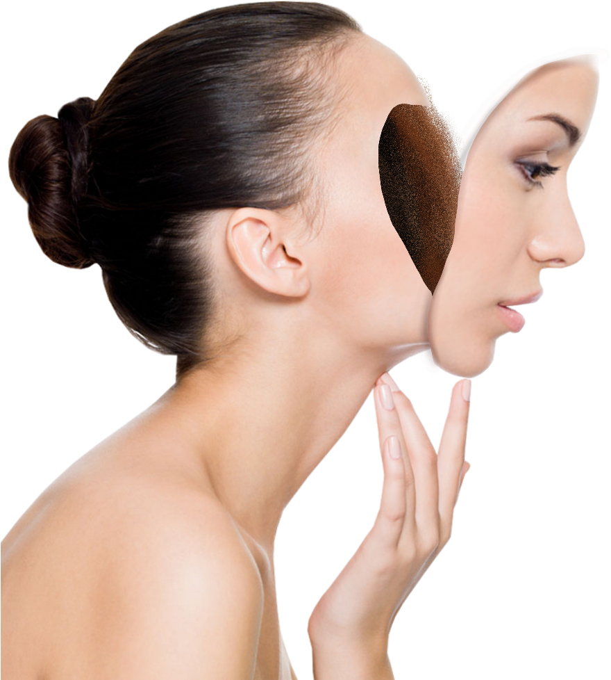 Using @ladyjeka Profile Woman Model Face Facecutoff - Pure Original 100 Pure Fractionated Coconut Oil 16oz. (1024x1024), Png Download