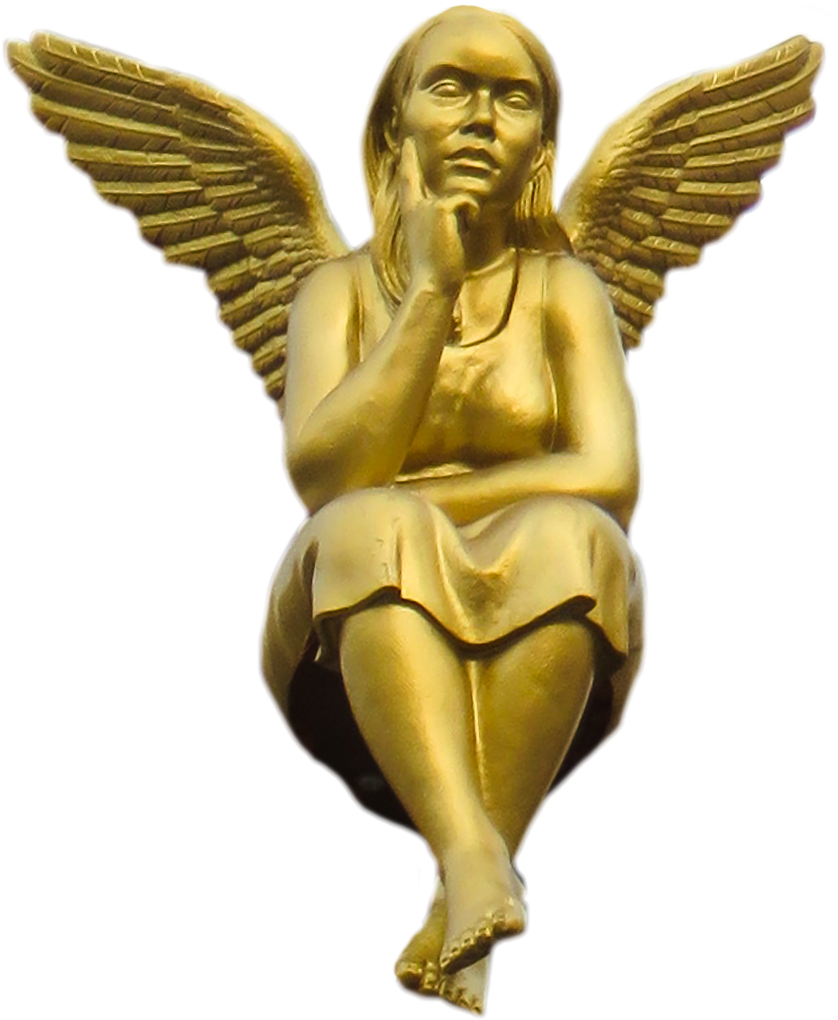 Christmas Angel, Sale, Sculpture, Season, Winter, Hq - Anjo De Ouro Png (1566x1920), Png Download