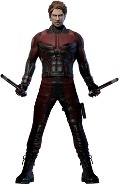 Playstation - Marvel Heroes Omega Daredevil Maskless (300x420), Png Download
