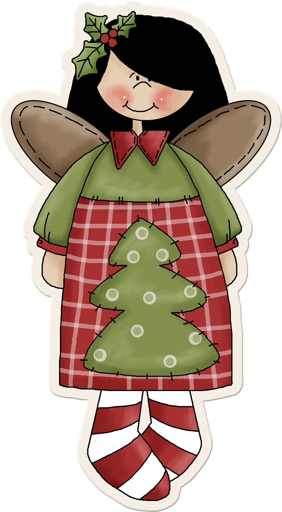 Christmas Angel Clip Art - Merry Christmas Darling Card (922x1672), Png Download