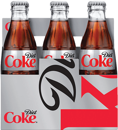 Buy Three Diet Coke Glass Bottles 6 Packs $4 - Three Pack Coca Cola (418x418), Png Download