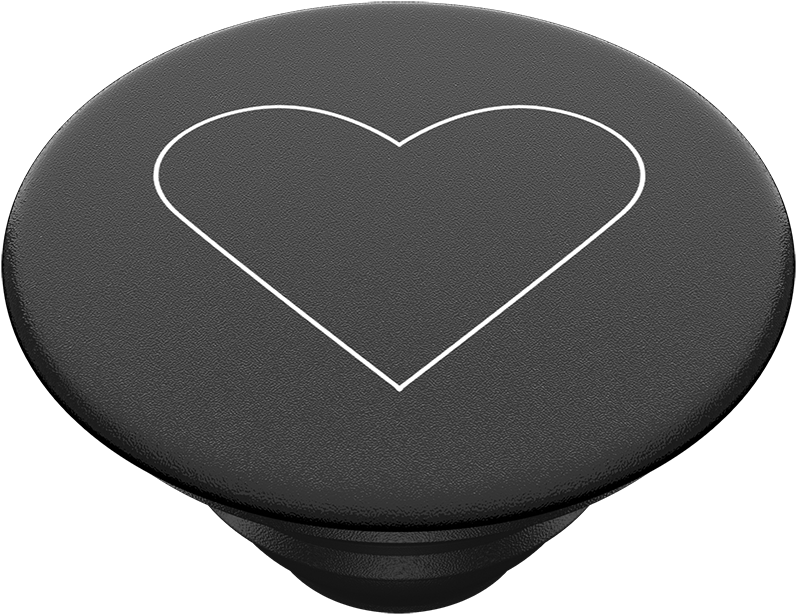 White Heart Black, Popsockets - Popsockets (989x1000), Png Download