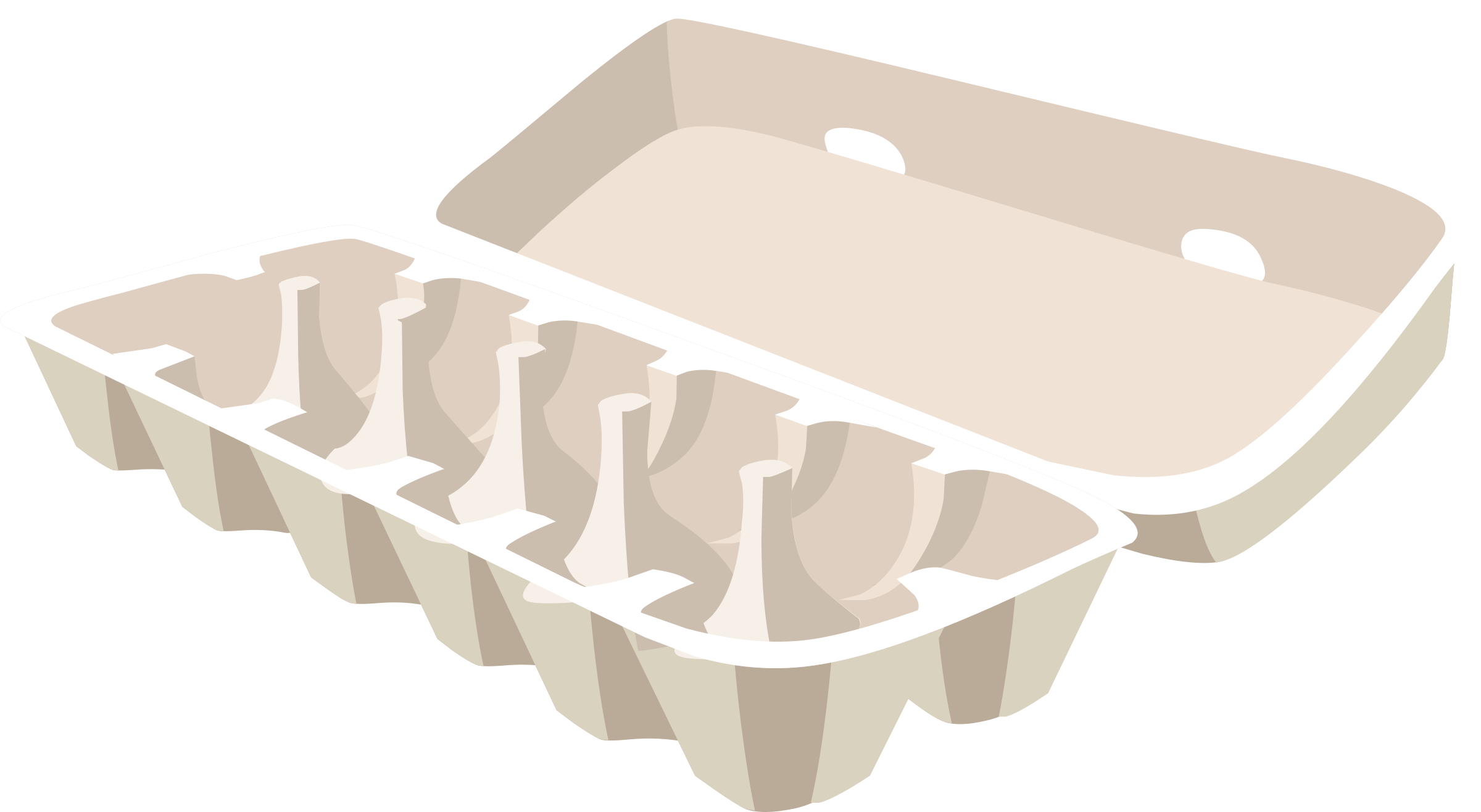Chicken Or The Egg Egg Carton Egg White - Clip Art Egg Carton (1368x750), Png Download