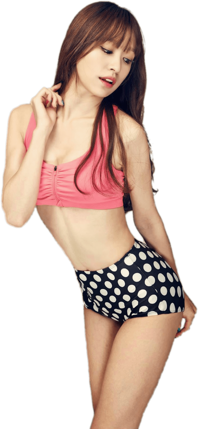 Exid Hani Polka Dot Shorts - Exid Hani Png (1067x1600), Png Download