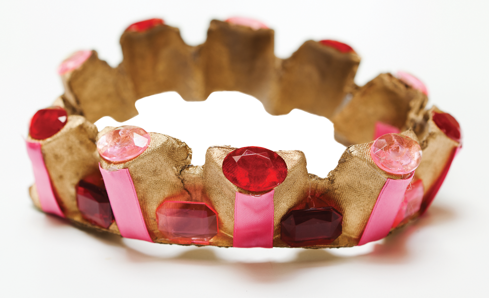 Egg Carton Crown Featured In The Kids' Book/kit Green - Egg Carton (984x600), Png Download