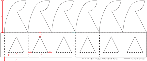 Egg Carton Packaging Design (600x255), Png Download
