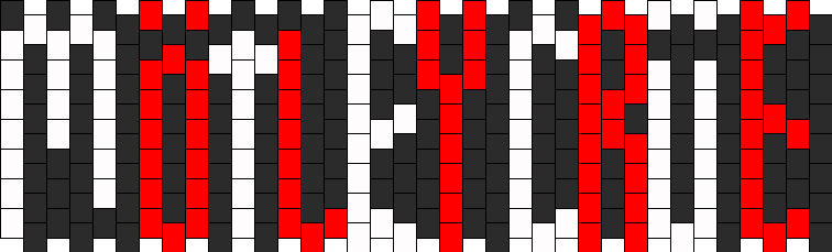 Motley Crue Kandi Pattern - Illustration (756x229), Png Download