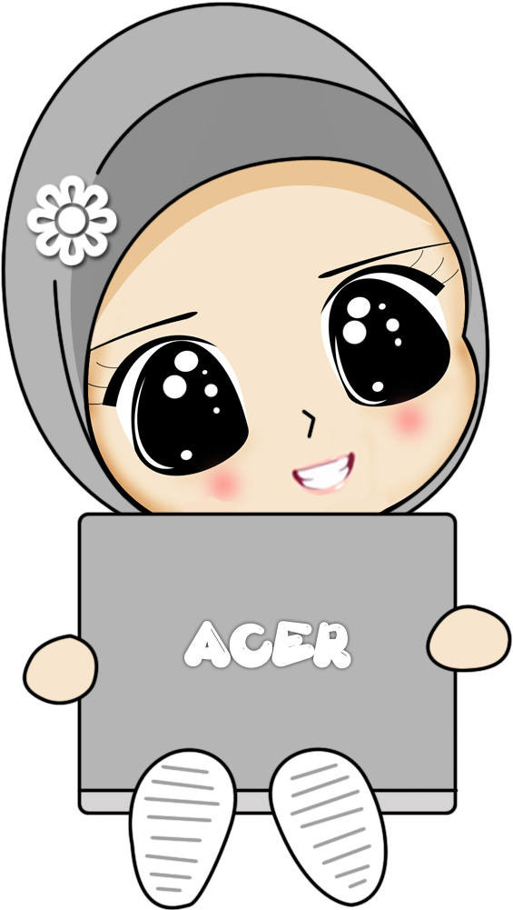 Freebies Datang Lagi - Cute Cartoon Girl Hijab (700x1000), Png Download