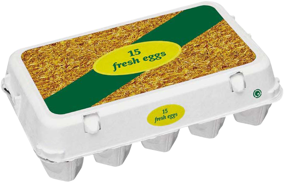 The Innovative Plus Pack® Egg Carton For Four, Six, - Grass (801x534), Png Download