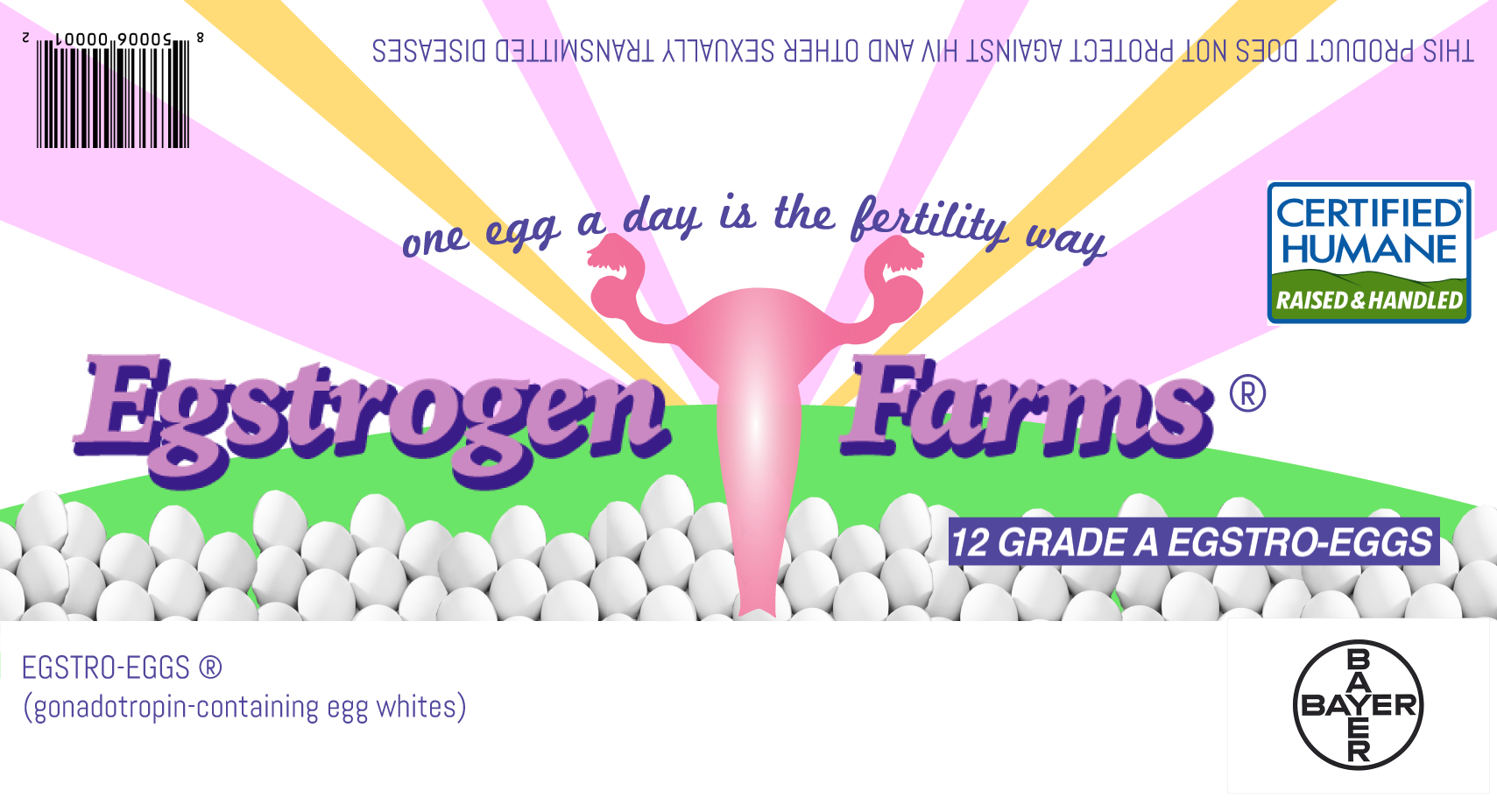 Egstrogen Farms Egg Carton - Egg Carton (1709x927), Png Download