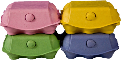 Imagic Coloured Egg Box Pack - Egg Carton (600x600), Png Download