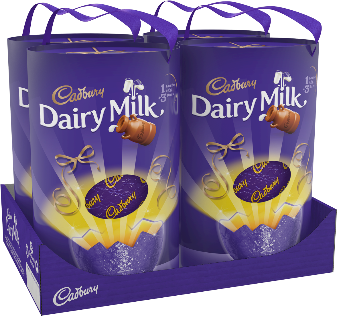 Dairy Milk Edaster Egg 331g Box Of - Dairy Milk Easter Egg Box (1200x1200), Png Download