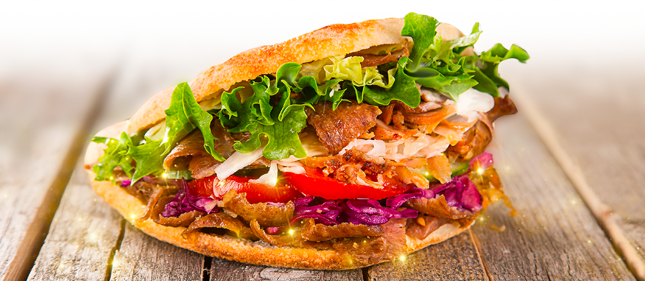 Raptor Kebab - Doner Kebab (1260x550), Png Download