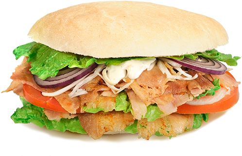 Image - Panini Con Kebab Png (600x360), Png Download