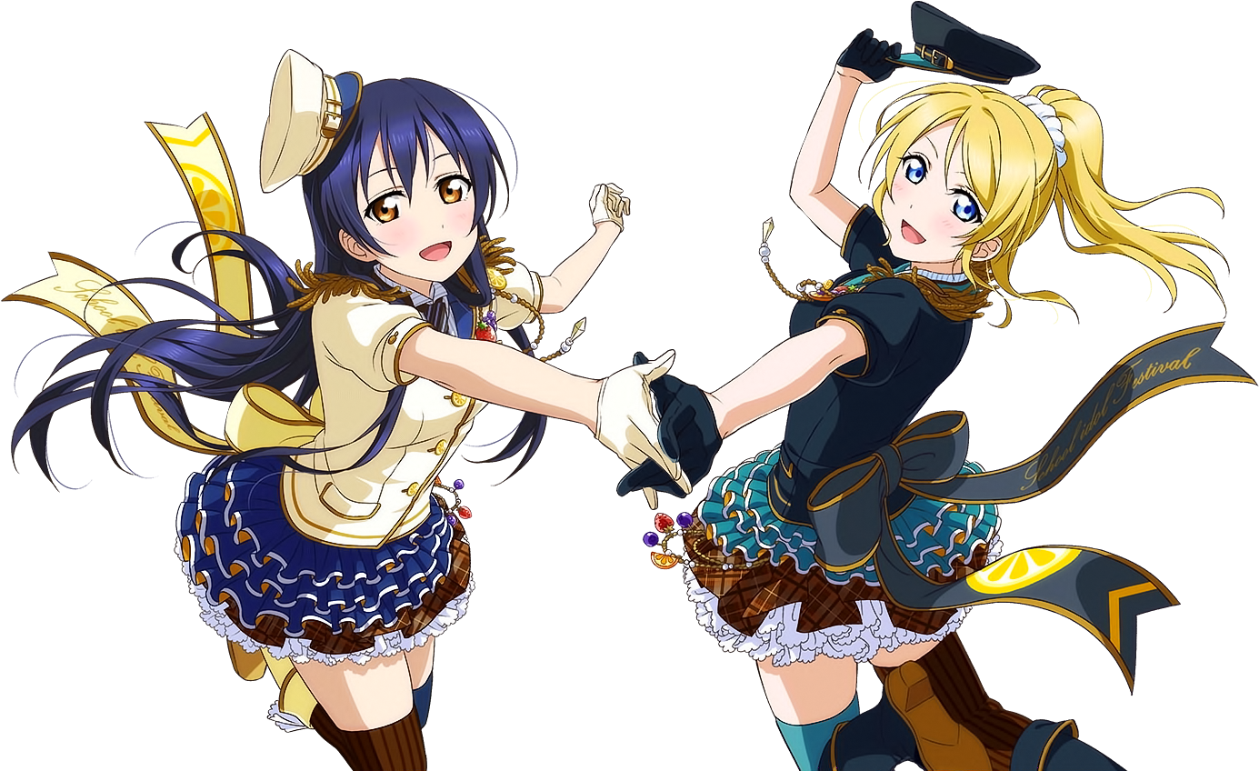 Love Live School Idol Festival Ayase Eli Sonoda Umi - Love Live! Sonoda Umi Kawaii Cosplay Costume Halloween (1408x1024), Png Download