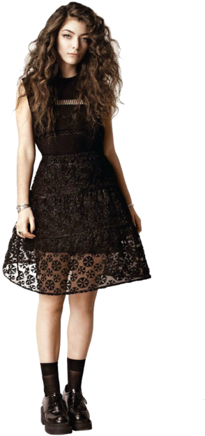 Casual, Yet Making A Statement - Lorde Whole Body (500x667), Png Download