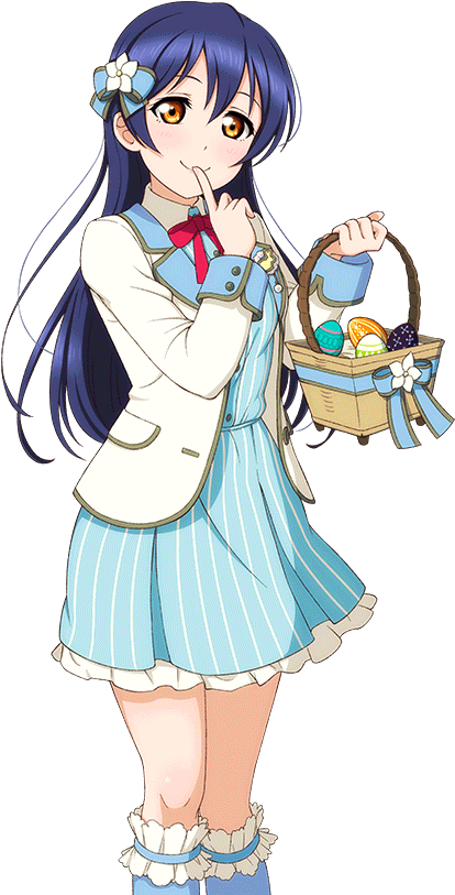 Love Live Umi Sonoda Nico Yazawa Easter Set Event Cards - Easter (1024x1024), Png Download