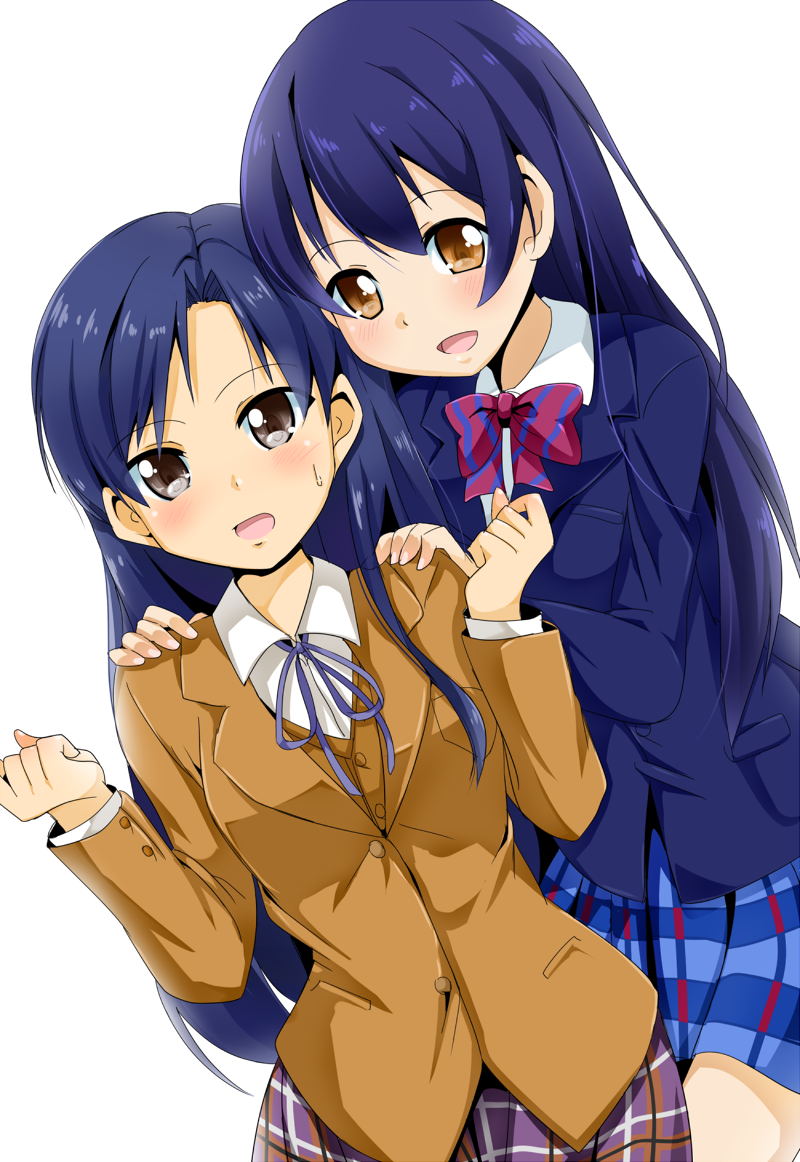 Kisaragi Chihaya And Sonoda Umi , Love Live , And Love - Kisaragi Chihaya Sonoda Umi (800x1162), Png Download