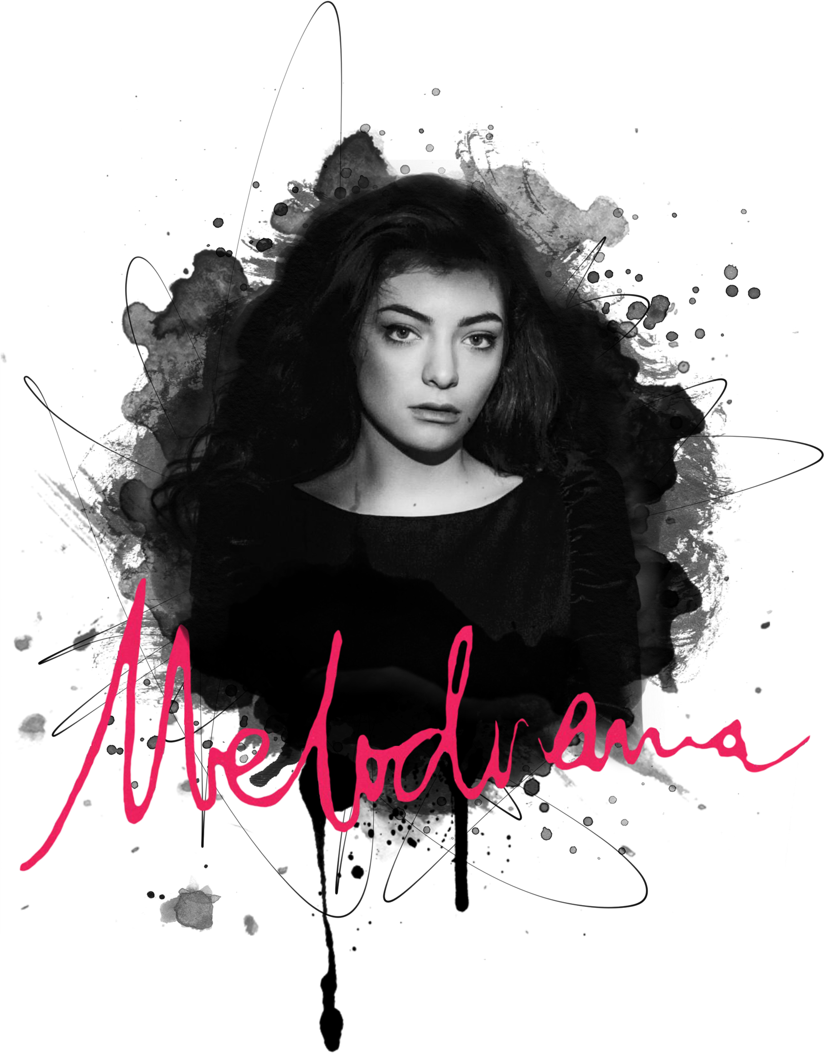 Lorde A4 Fan Art Poster - Art (1920x2714), Png Download