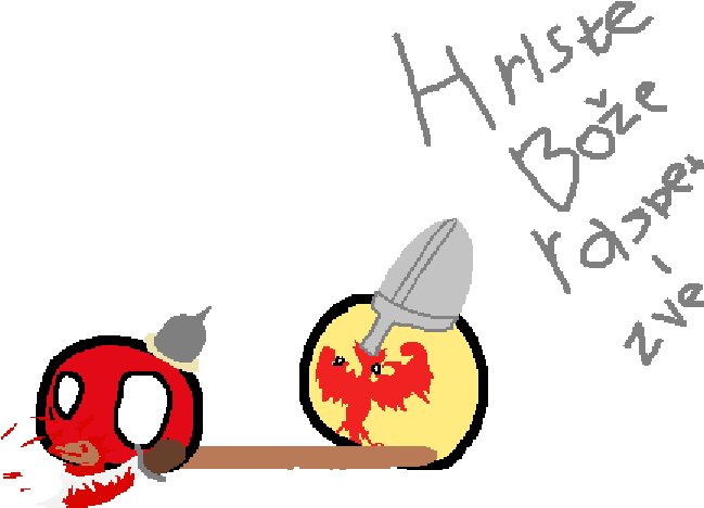 Serbian Empire Removes Kebab - Polandball (685x511), Png Download