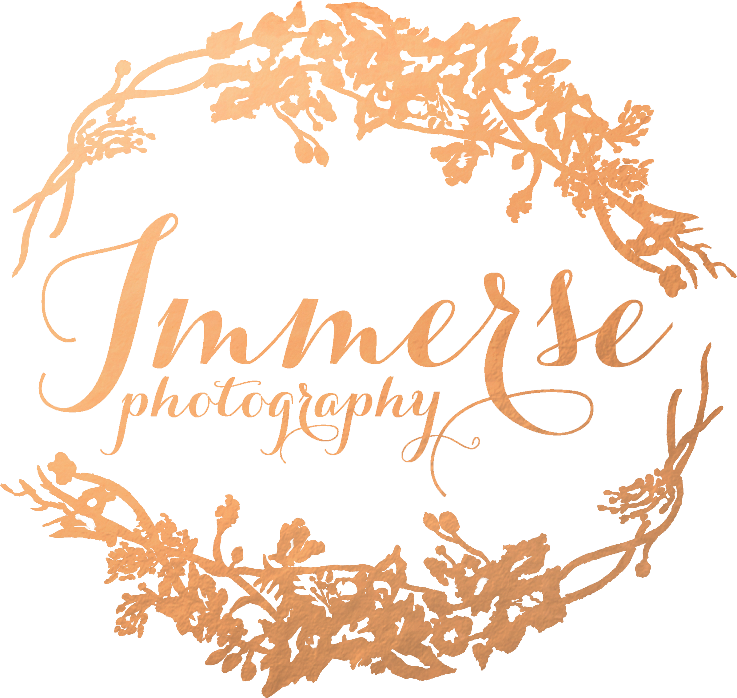 Immerse Photography - Wedding Photography - Wedding Photography Png Logo (3268x2403), Png Download