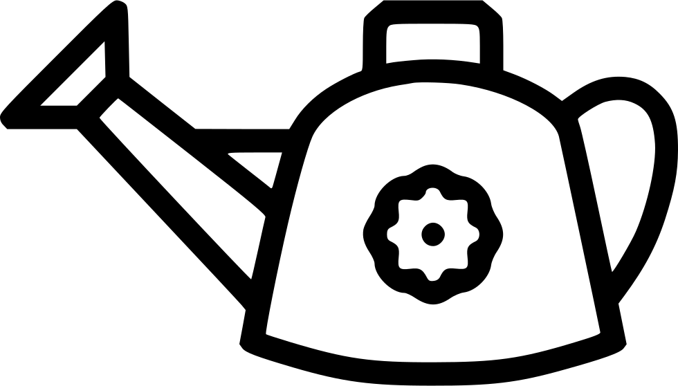 Water Can Watering Gardening Spring Nature Plants Comments - Scalable Vector Graphics (980x558), Png Download