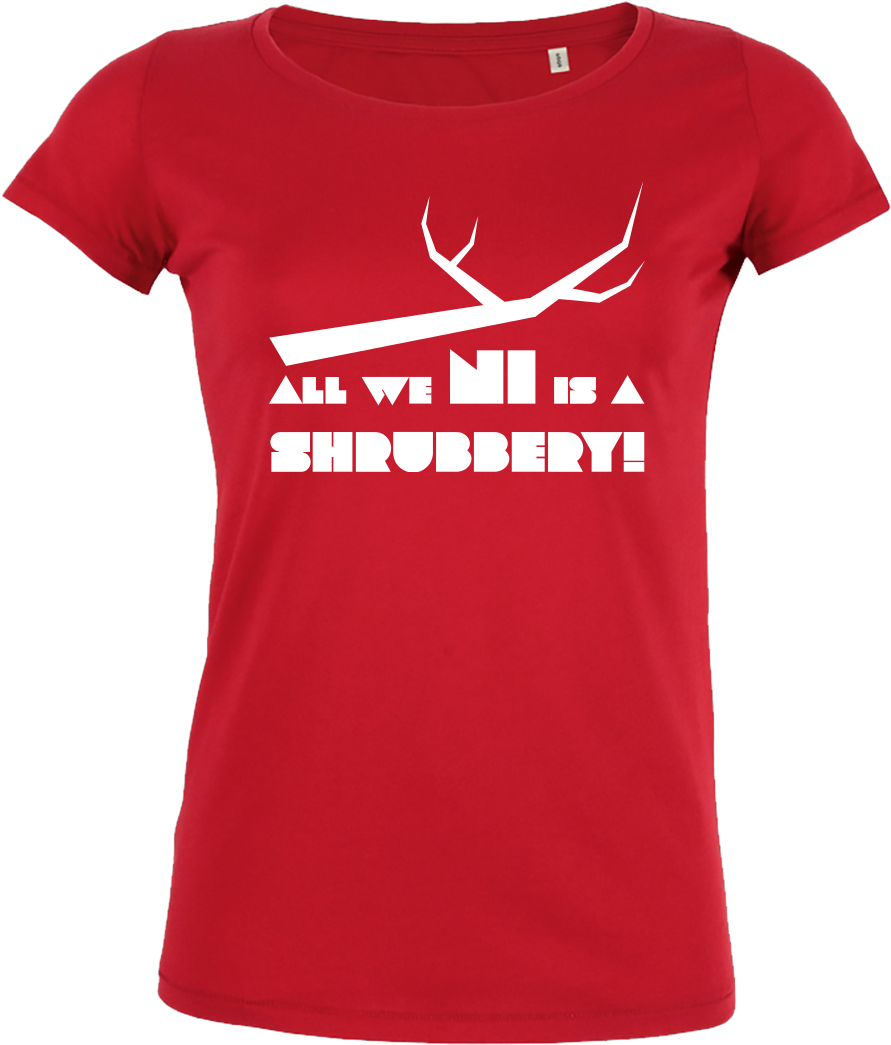 Dynamitfrosch All We Ni Is A Shrubbery T-shirt Stella - World Cup 2018 Mascot Portugal (1044x1044), Png Download