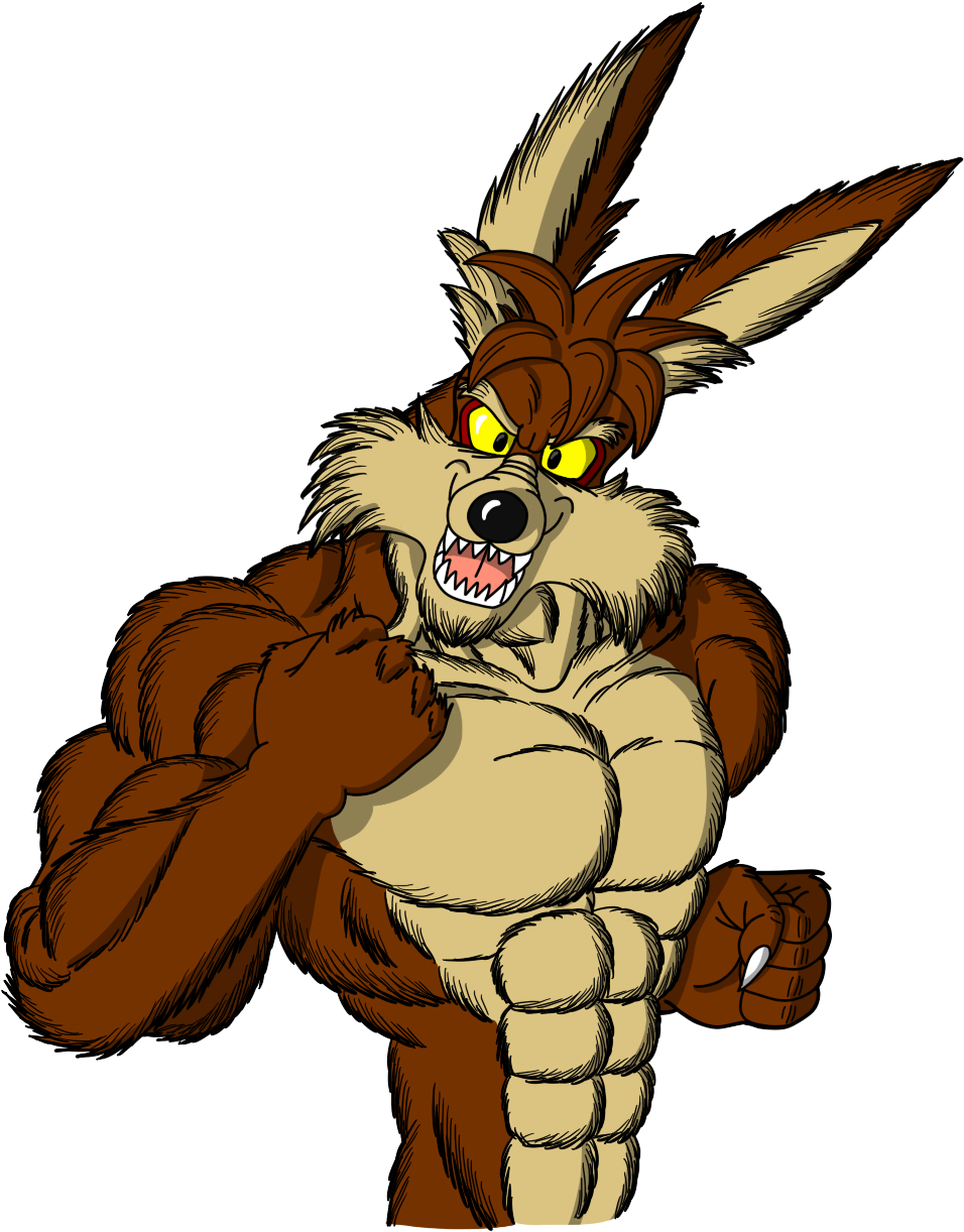 Dragon Ball Basic Form Wile E - Buff Wile E Coyote (984x1251), Png Download