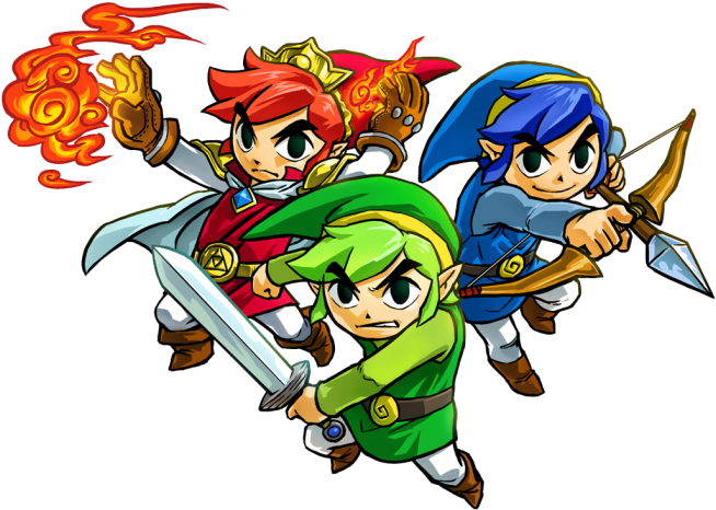 Download Download Png - Zelda Triforce Heroes Link (700x509), Png Download