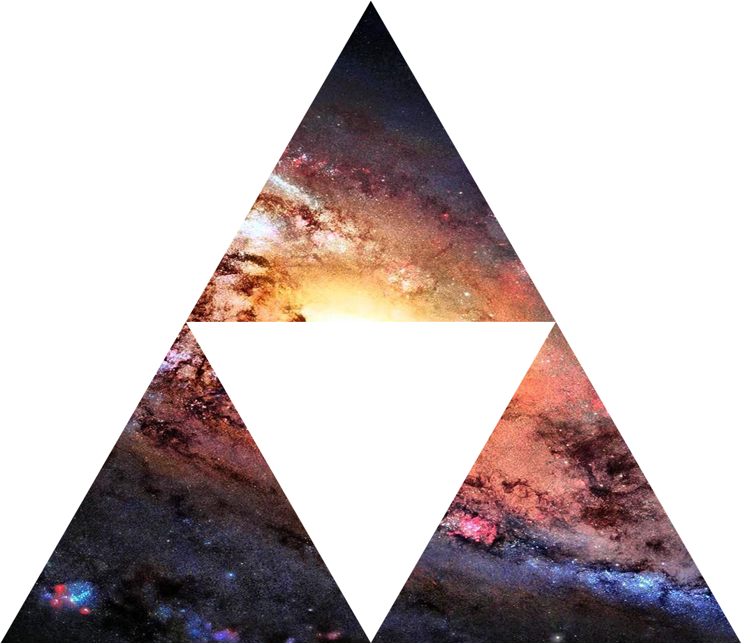 #the Legend Of Zelda, #galaxy, #triforce Wallpaper - Legend Of Zelda Galaxy (2560x1440), Png Download