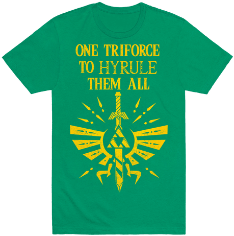 One Triforce To Hyrule Them All Mens T-shirt - All I Want For Christmas Is Shirt (484x484), Png Download