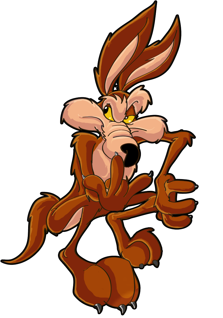 Com On @deviantart - Wile E. Coyote And The Road Runner (888x1149), Png Download