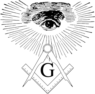On Behalf Of The Officers And Members Of Niles Mckinley - Masonic Square Compass Meaning (394x400), Png Download