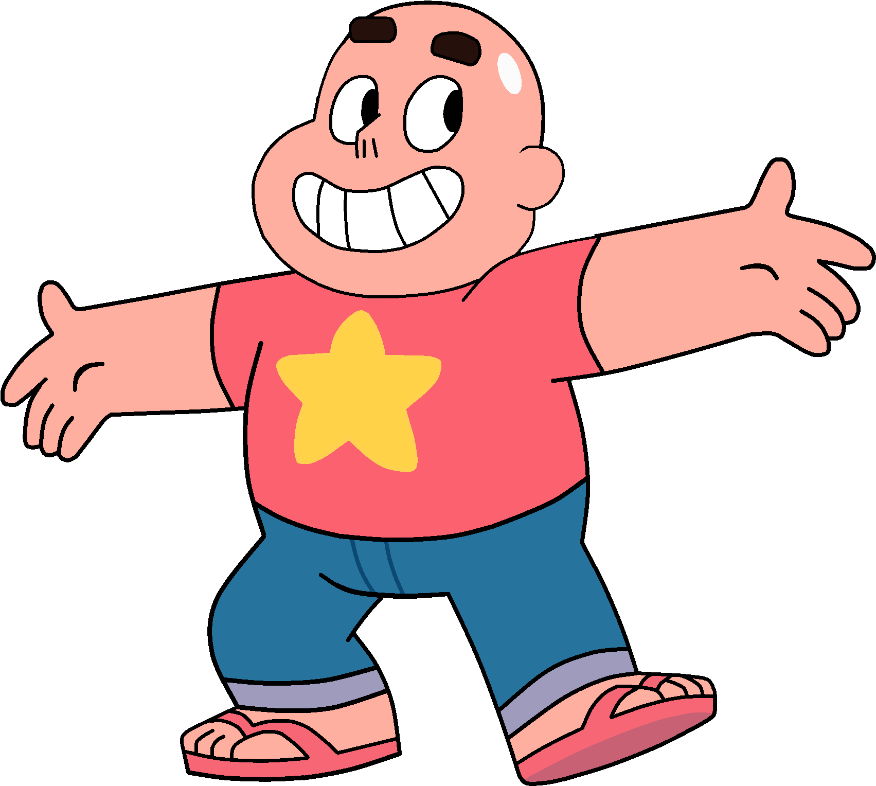 Bald Boss - Steven Universe Bald Steven (1728x1716), Png Download