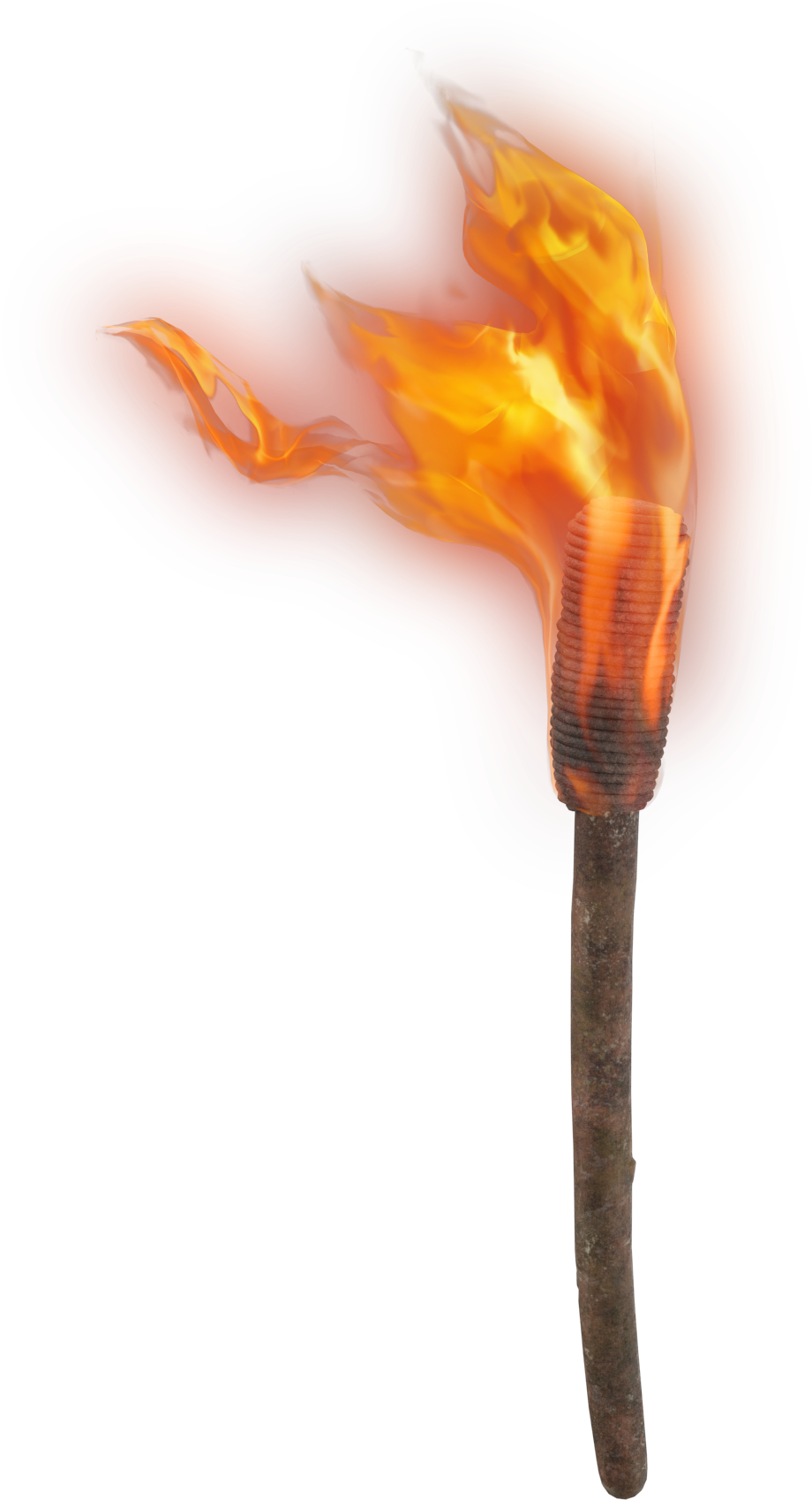 Wooden Medieval Torch Png (2048x2048), Png Download
