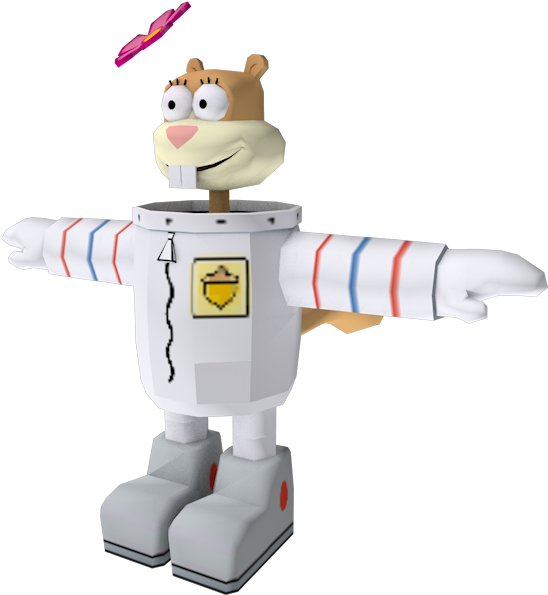 Download Zip Archive - Sandy Cheeks Battle For Bikini Bottom (750x650), Png Download