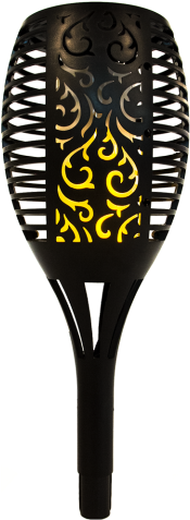 Solar Torch With Flame Effect - Paddle Tennis (480x480), Png Download