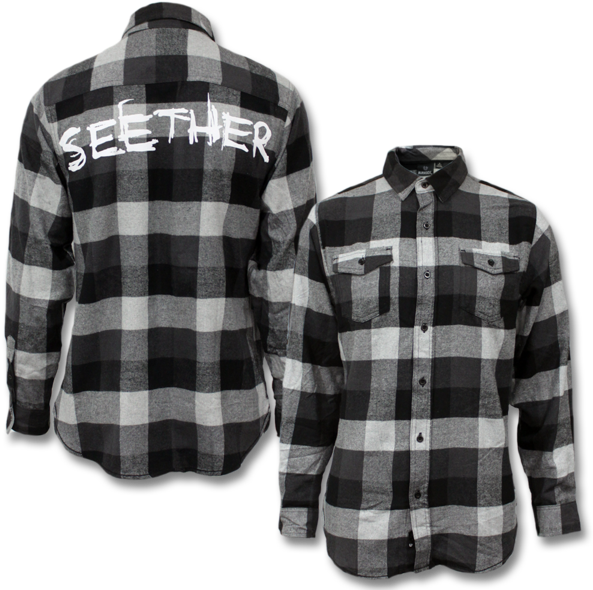Seether Logo Flannel Shirt - Seether Flannel (600x600), Png Download
