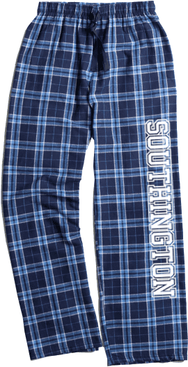 Image - Blue Plaid Pajama Pants (396x550), Png Download