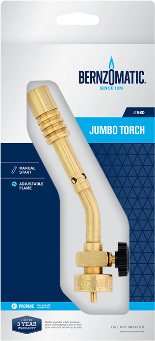 Bernzomatic Jt680 Torch 02 - Bernzomatic Basic Flame Torch (720x720), Png Download