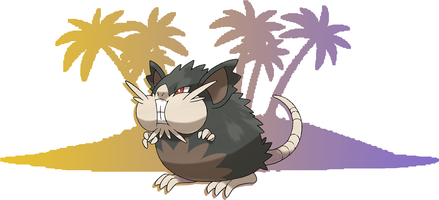 Regular Raticate Average From The Gen 1 Rate - Drawing (1821x1503), Png Download