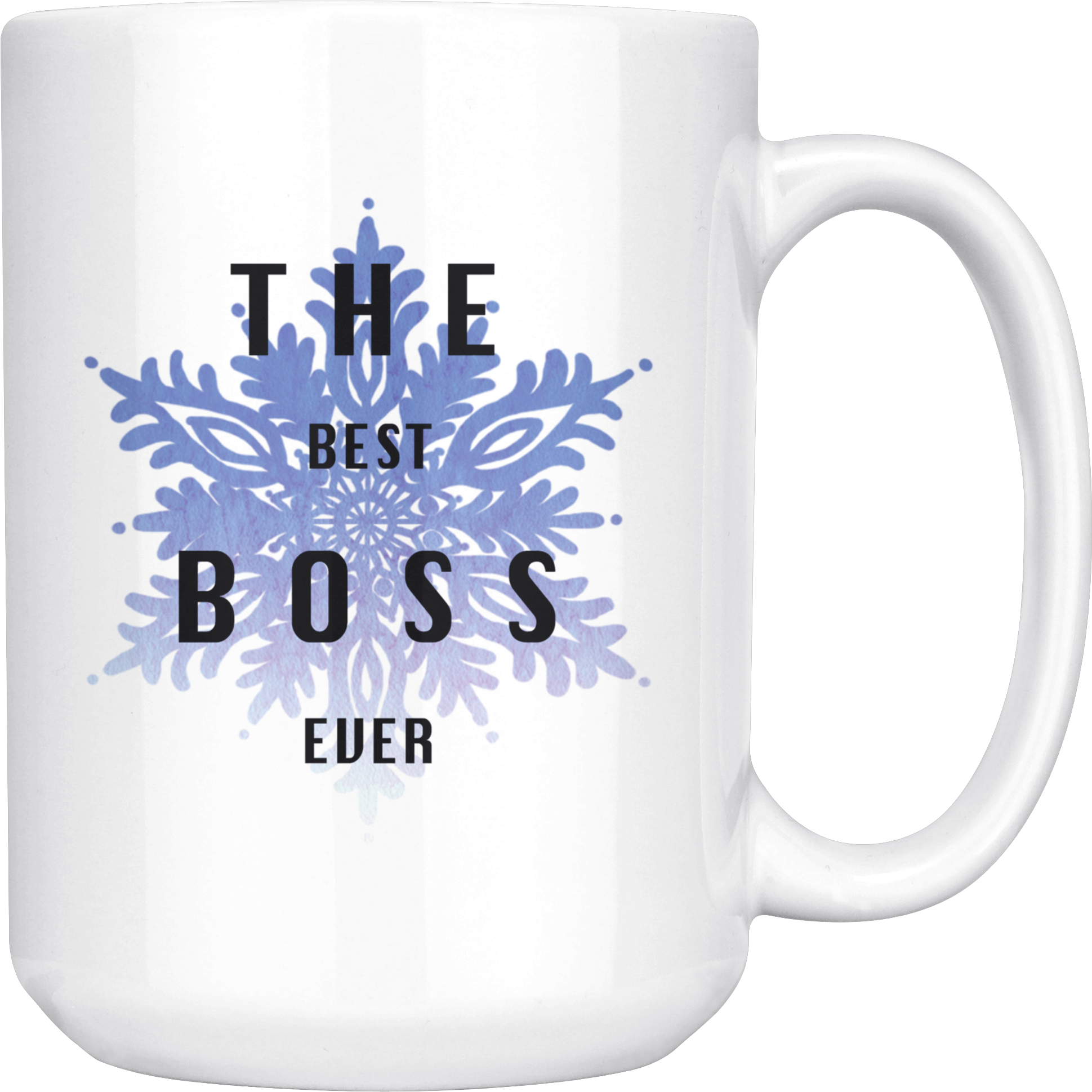 Blue Snowflake Coffee Mug - Personal Creations Mugs Snowflake (2000x2000), Png Download