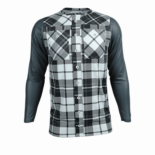 Custom Jersey Design Solid Sleeve Flannel - Plaid (500x500), Png Download